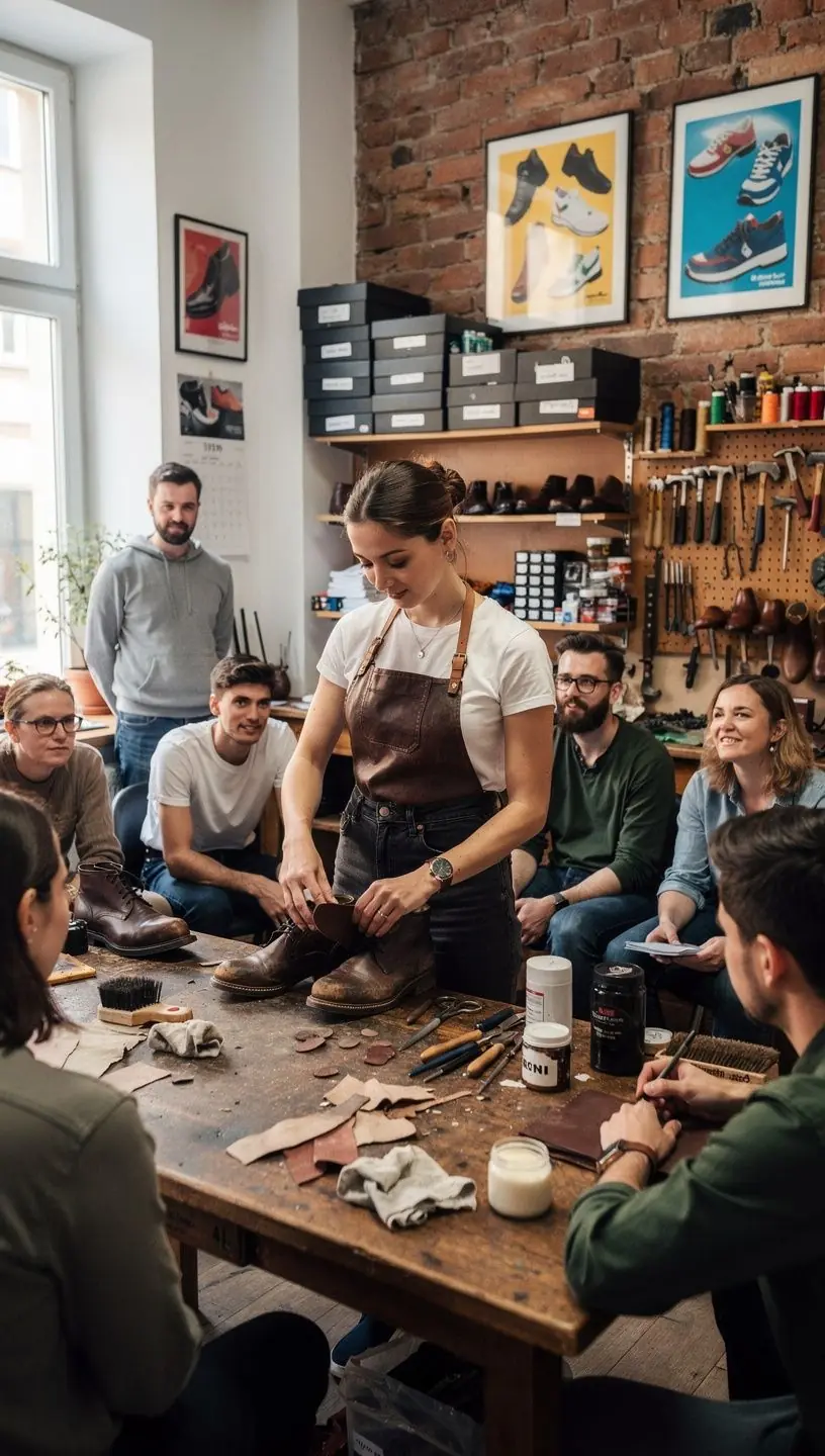 Step-by-step shoe dyeing guide for restoration.